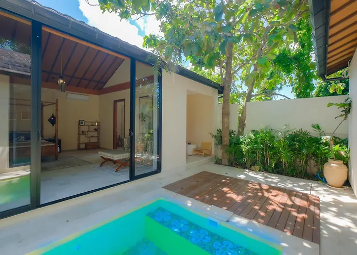 别墅 Warm Minimalist 1 Bedroom With Private Pool For A Relaxing *