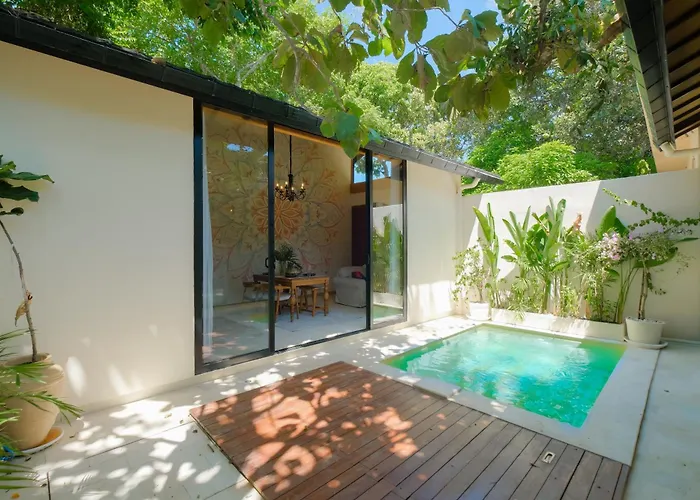 别墅 Warm Minimalist 1 Bedroom With Private Pool For A Relaxing 金巴兰